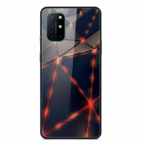 Cover OnePlus 8T Rød Rayon Hærdet Glas