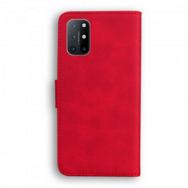 Flip Cover OnePlus 8T Monokrom Lædereffekt