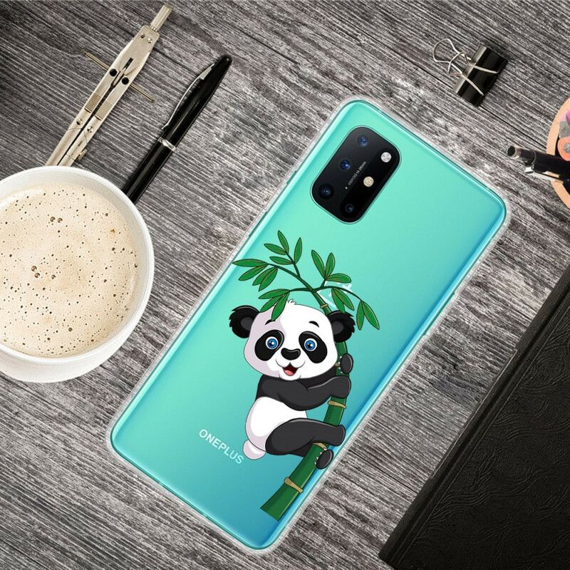 Mobilcover OnePlus 8T Sømløs Panda På Bambus