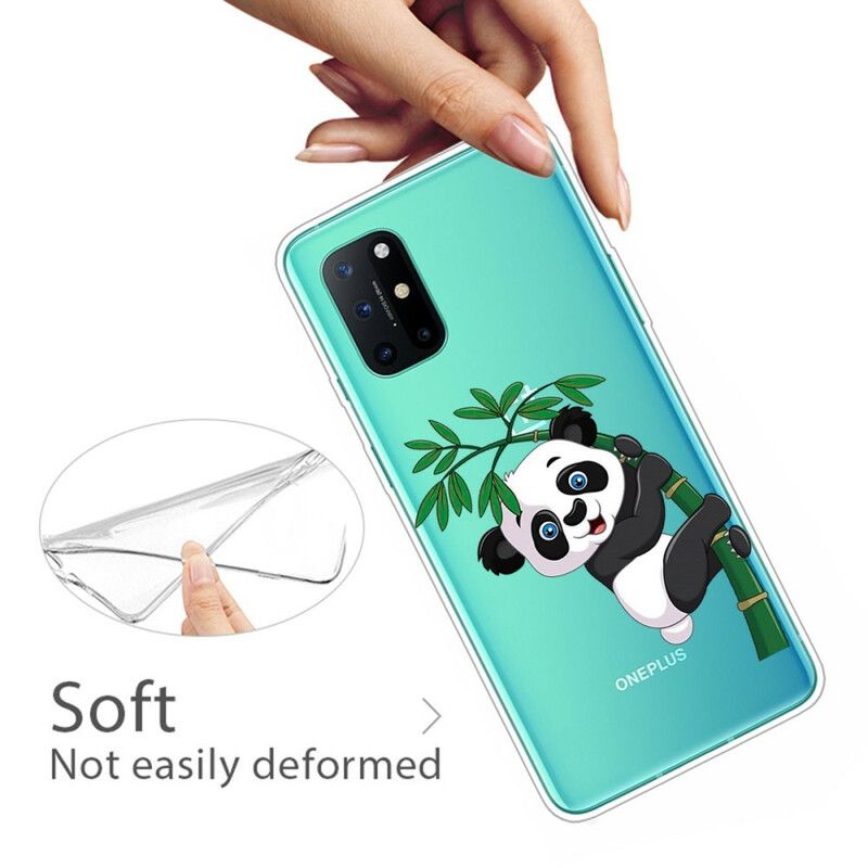 Mobilcover OnePlus 8T Sømløs Panda På Bambus