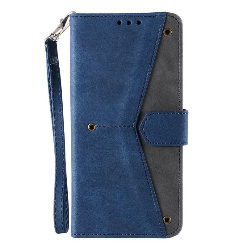 Flip Cover Honor 200 Lite Tofarvet Retro Strop