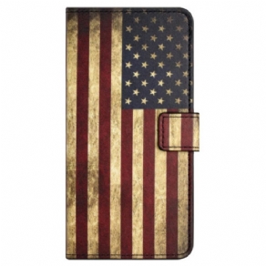 Flip Cover Honor 200 Lite Vintage Amerikansk Flag