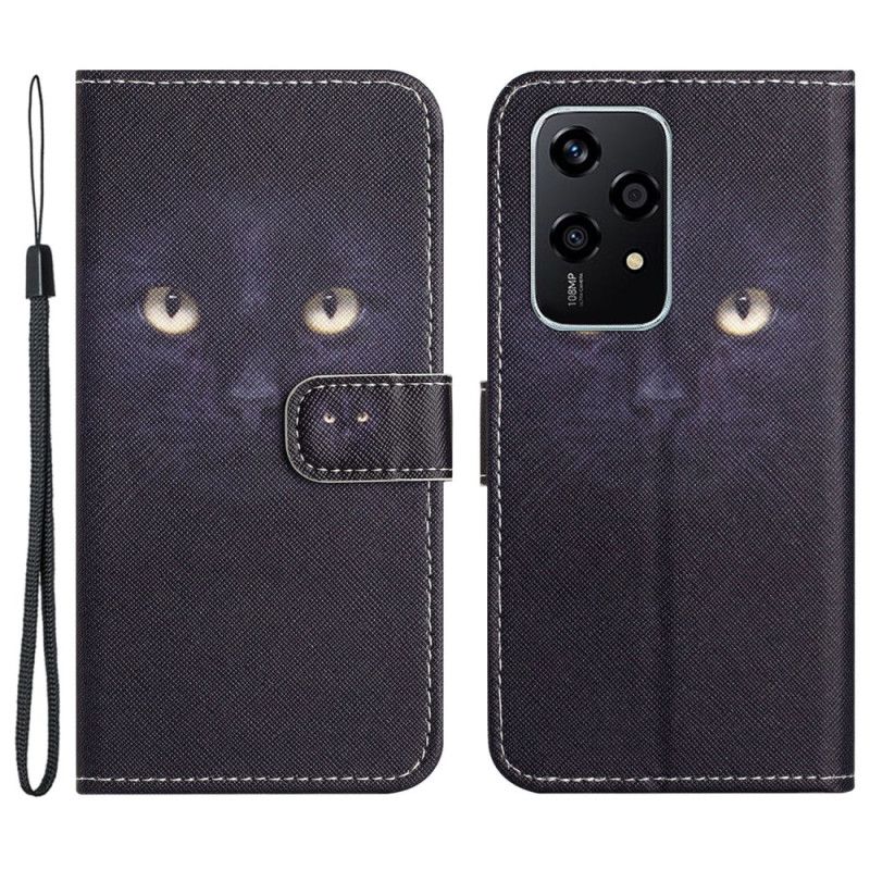 Flip Cover Til Honor 200 Lite Strappy Cat Eyes