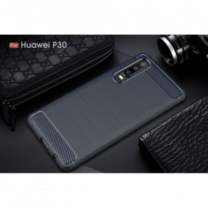 Cover Huawei P30 Børstet Kulfiber