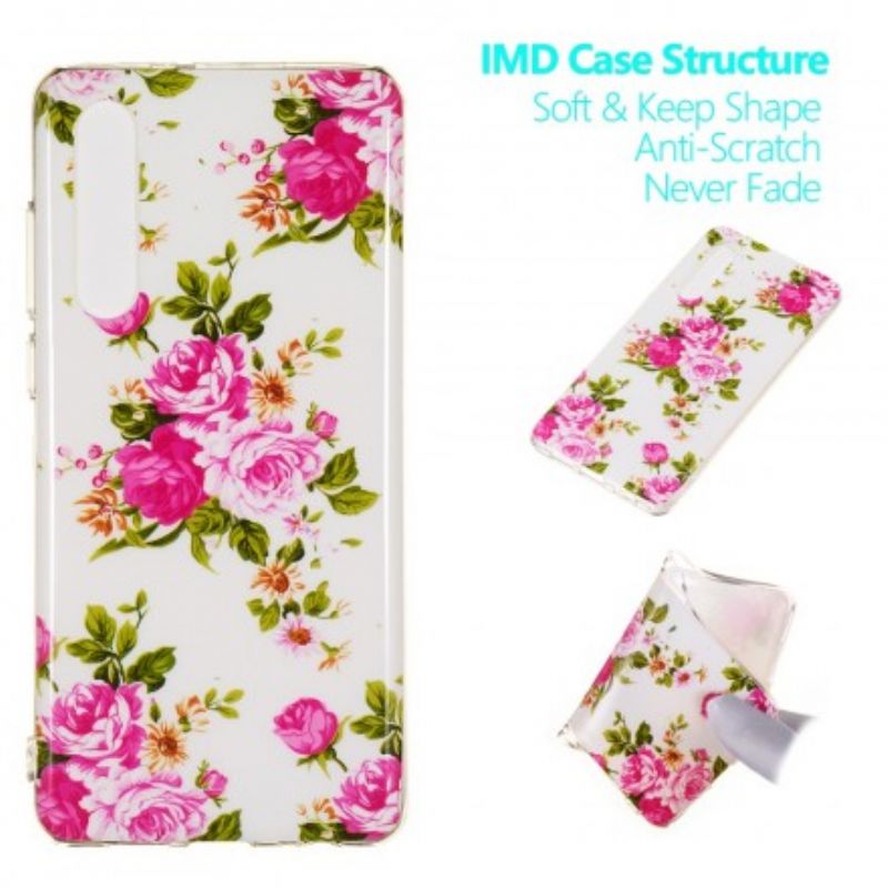 Cover Huawei P30 Fluorescerende Frihedsblomster