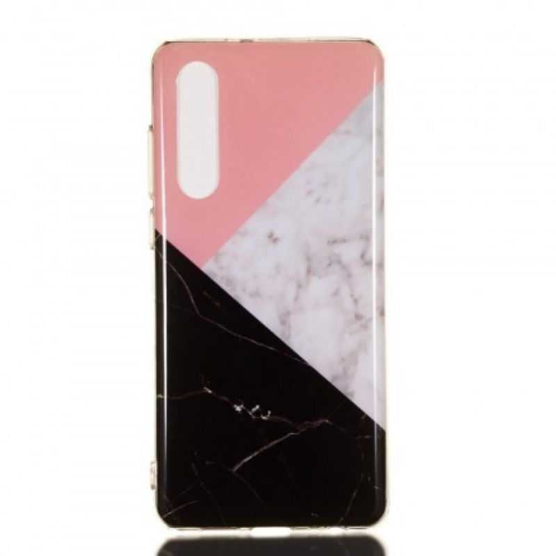 Cover Huawei P30 Geometrisk Marmor