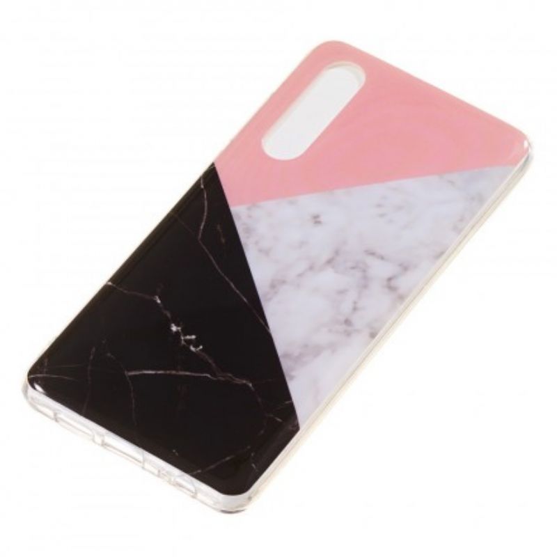 Cover Huawei P30 Geometrisk Marmor