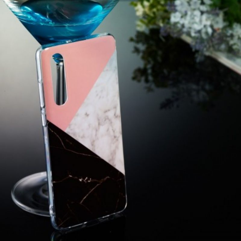 Cover Huawei P30 Geometrisk Marmor