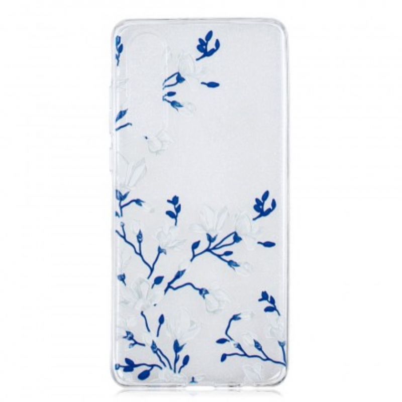 Cover Huawei P30 Hvide Blomster