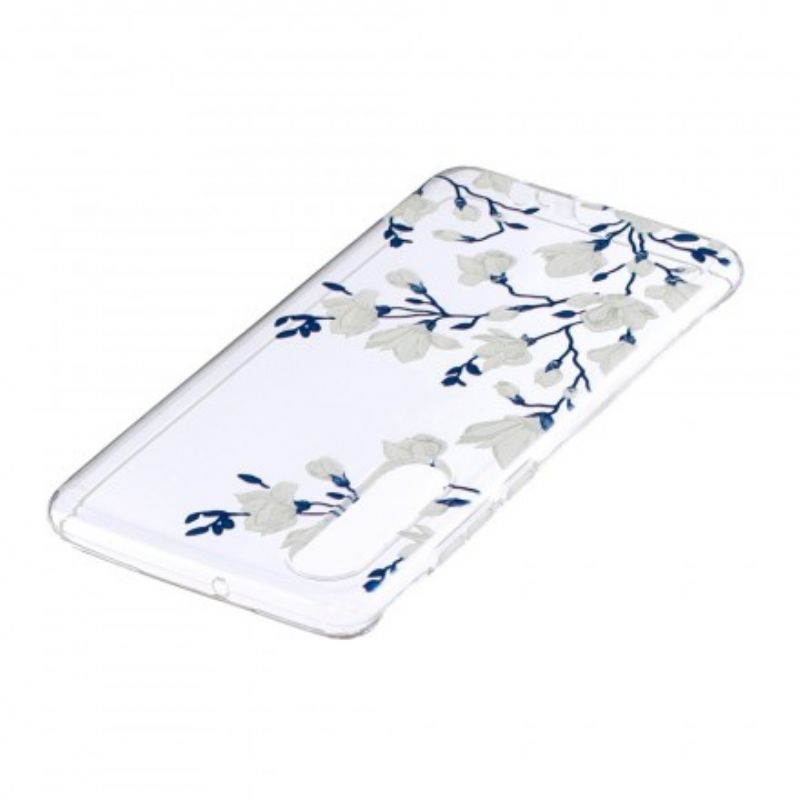 Cover Huawei P30 Hvide Blomster