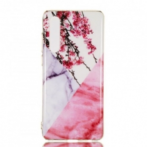 Cover Huawei P30 Marmorblommeblomst