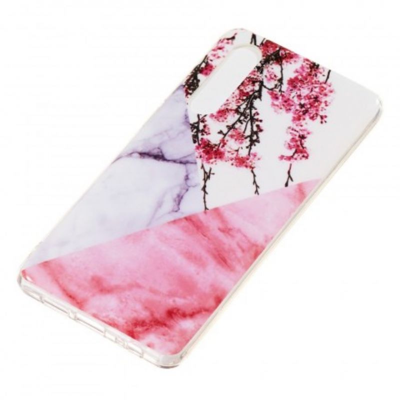 Cover Huawei P30 Marmorblommeblomst