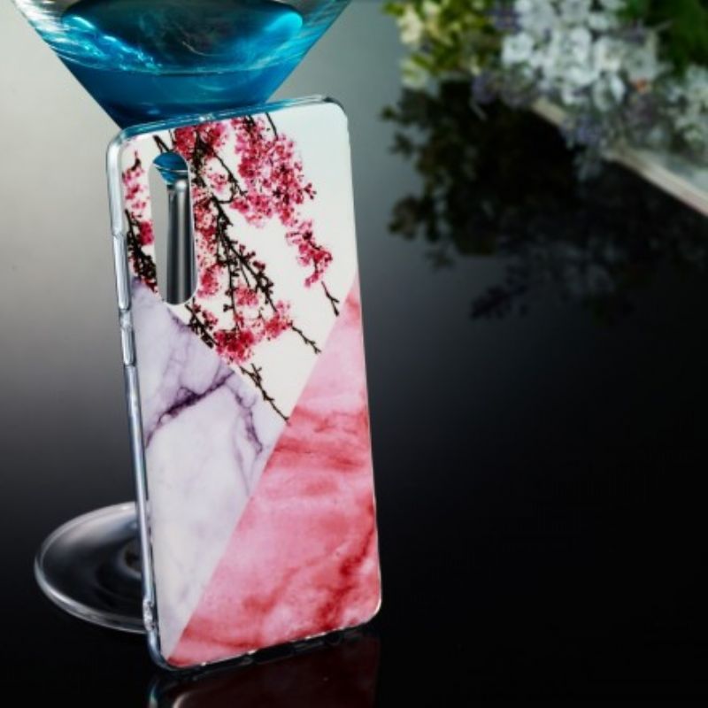 Cover Huawei P30 Marmorblommeblomst