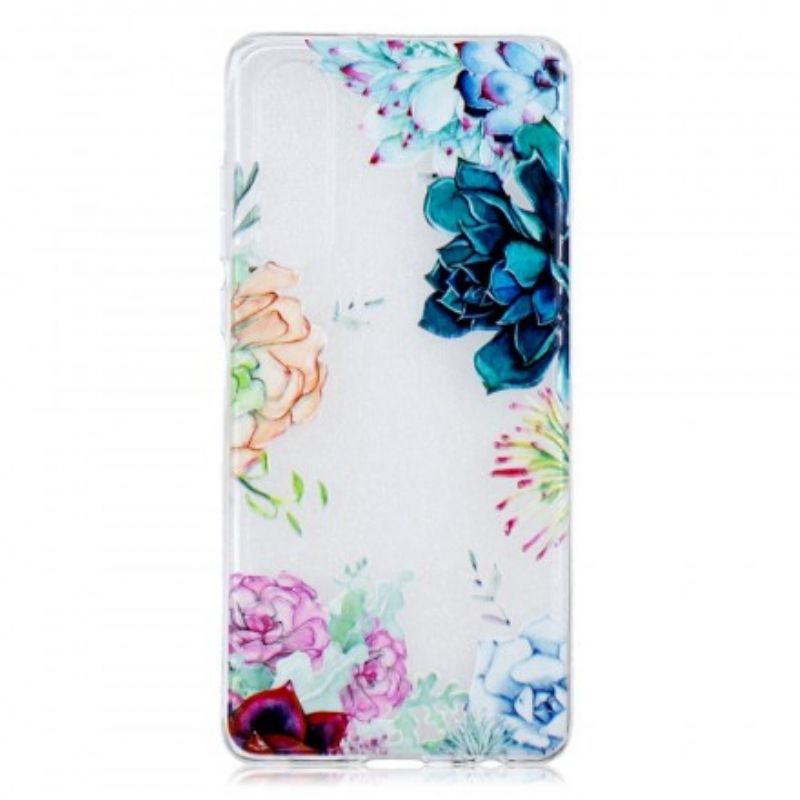 Cover Huawei P30 Sømløse Akvarelblomster