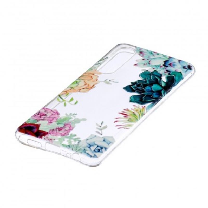 Cover Huawei P30 Sømløse Akvarelblomster