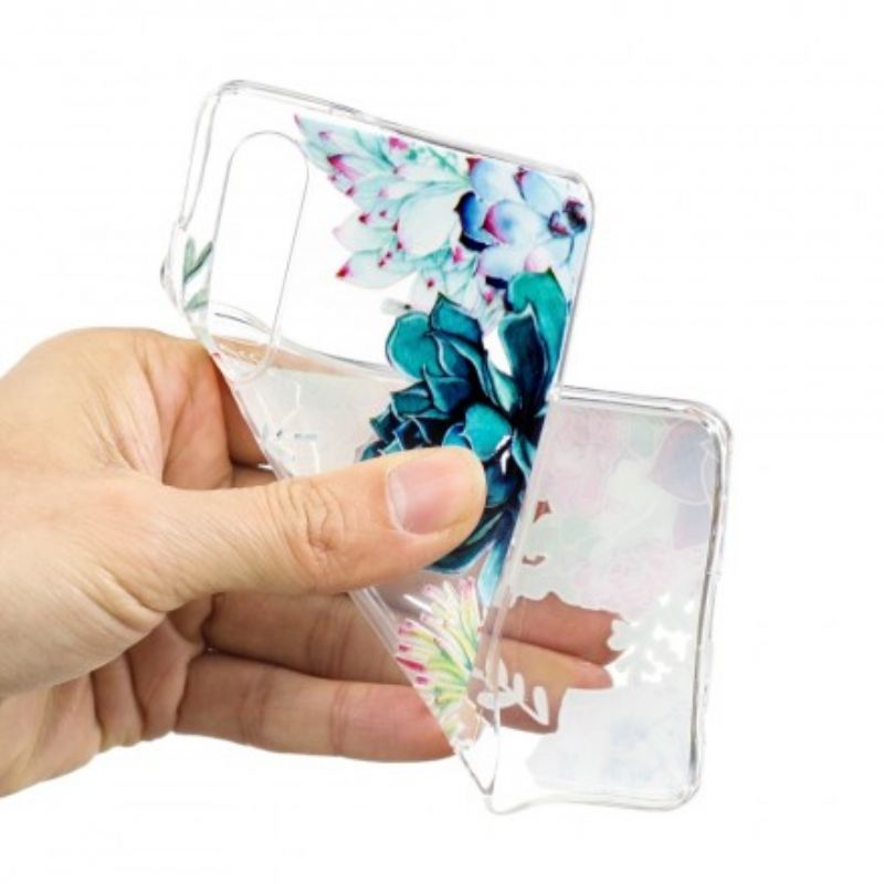 Cover Huawei P30 Sømløse Akvarelblomster