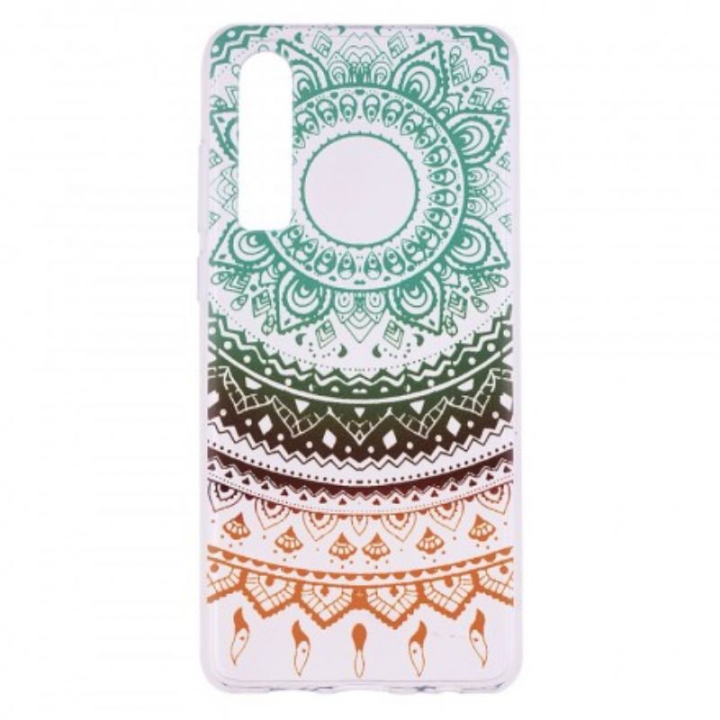 Cover Huawei P30 Transparent Farvet Mandala