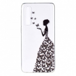 Cover Huawei P30 Transparent Sommerfuglekjole