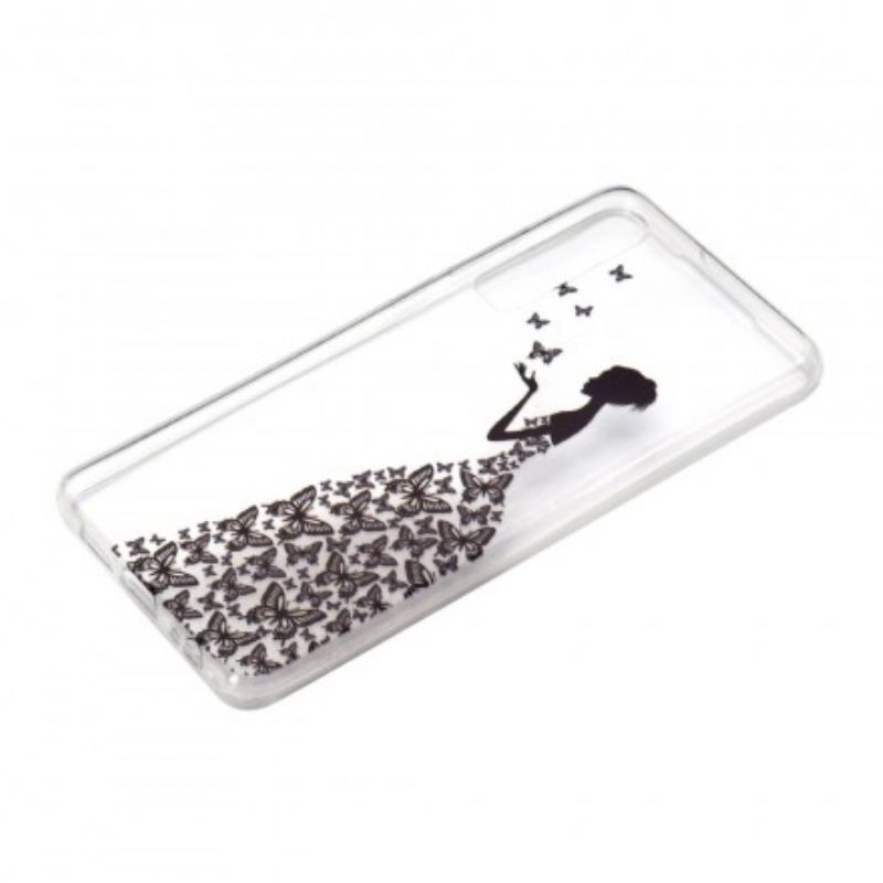 Cover Huawei P30 Transparent Sommerfuglekjole