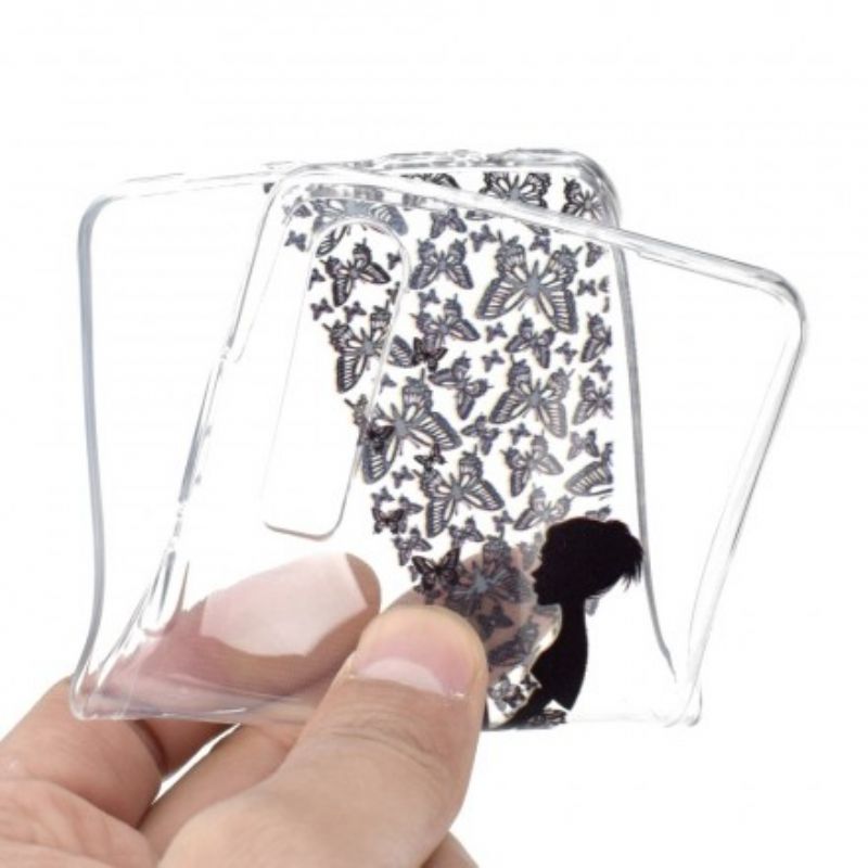 Cover Huawei P30 Transparent Sommerfuglekjole