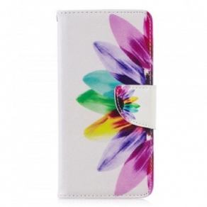 Flip Cover Huawei P30 Akvarelblomst