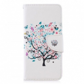 Flip Cover Huawei P30 Blomstret Træ