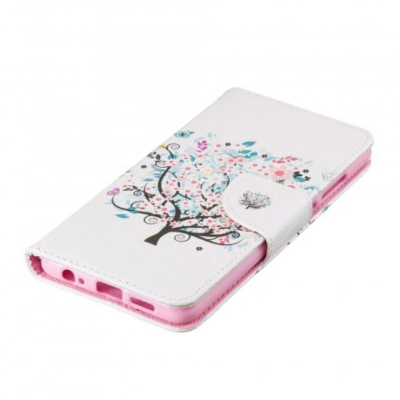 Flip Cover Huawei P30 Blomstret Træ