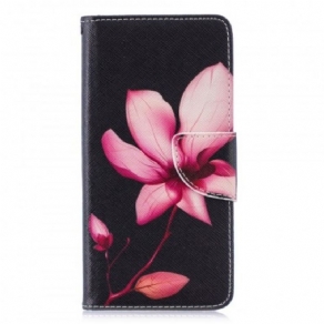 Flip Cover Huawei P30 Pink Blomst