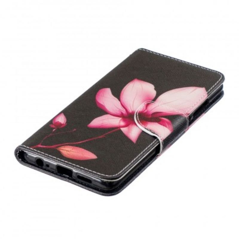 Flip Cover Huawei P30 Pink Blomst