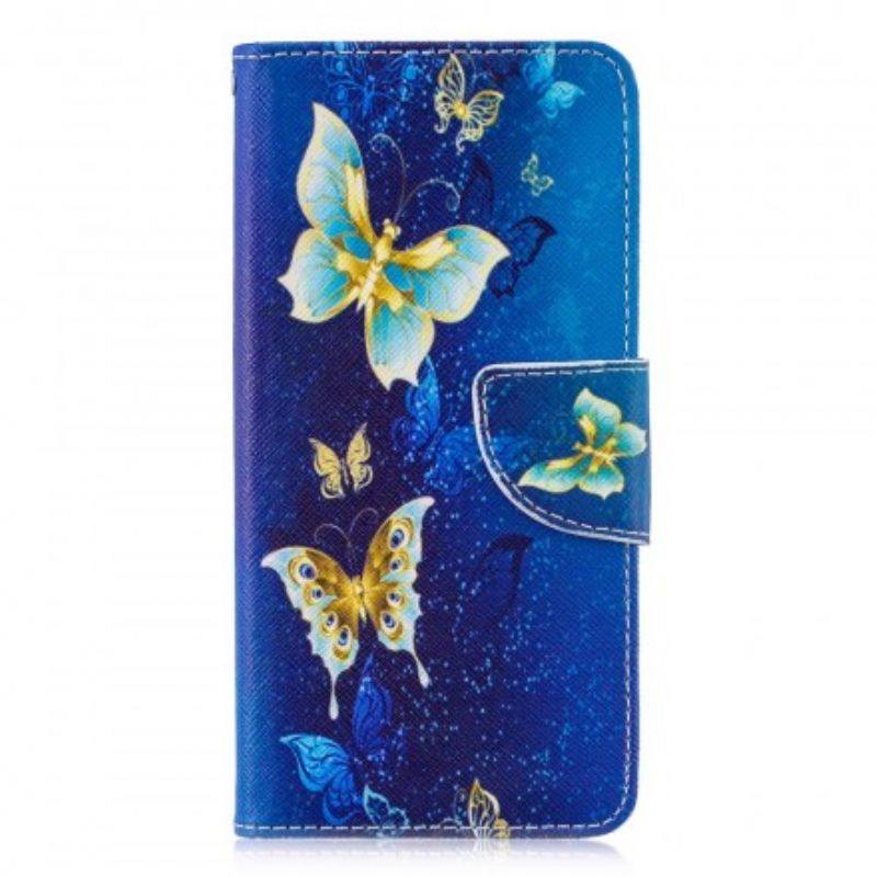 Flip Cover Huawei P30 Sommerfugle Om Natten