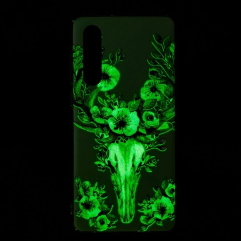 Mobilcover Huawei P30 Fluorescerende Blomsterelg