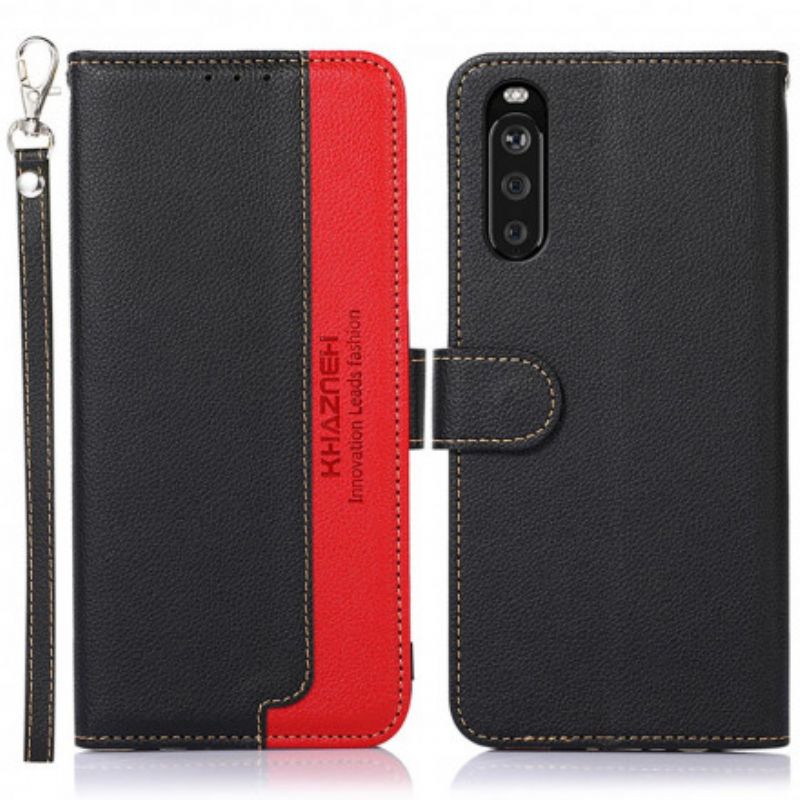 Flip Cover Sony Xperia 10 III Liche Style Rfid Khazneh