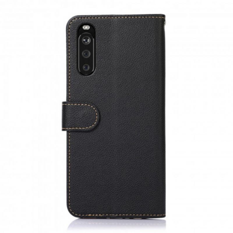 Flip Cover Sony Xperia 10 III Liche Style Rfid Khazneh