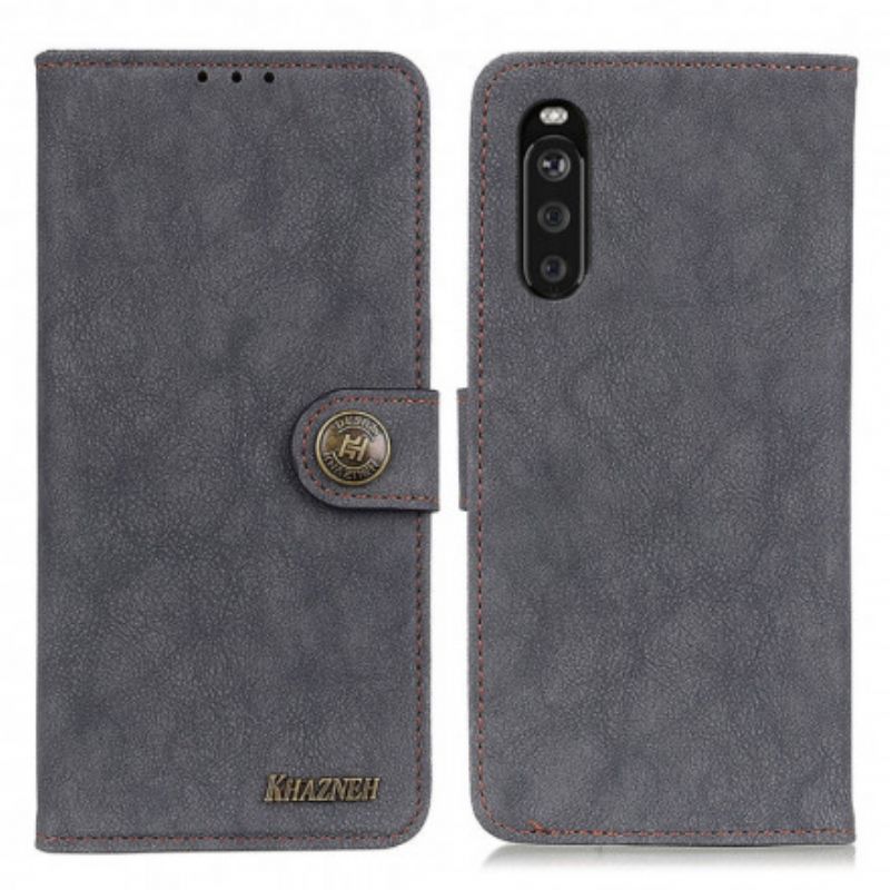 Flip Cover Sony Xperia 10 III Retro Split Kunstlæder Khazneh