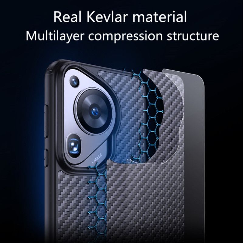 Cover Huawei Pura 70 Ultra Telefon Etui Carbon Fiber Magsafe Kompatibel