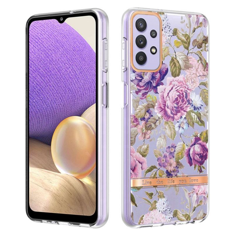 Cover Samsung Galaxy A13 Blomstergennemsigtig