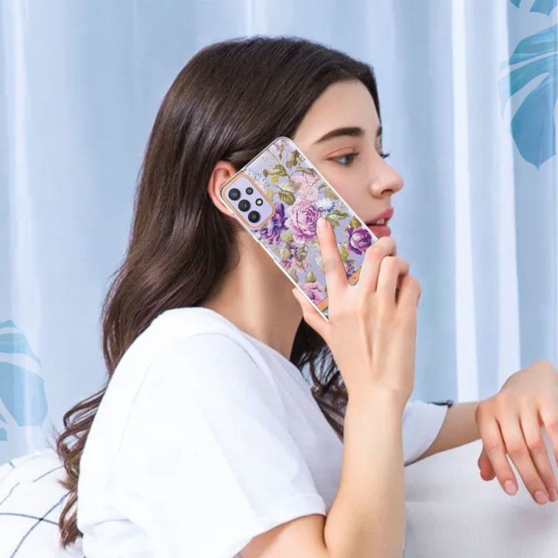 Cover Samsung Galaxy A13 Blomstergennemsigtig