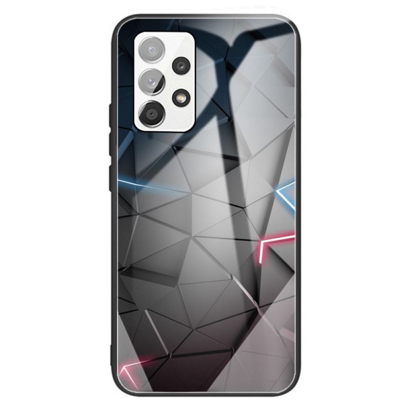 Cover Samsung Galaxy A13 Geometri Hærdet Glas