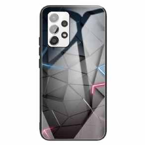 Cover Samsung Galaxy A13 Geometri Hærdet Glas