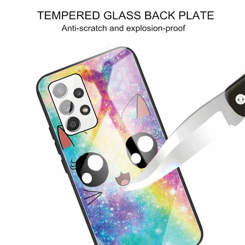 Cover Samsung Galaxy A13 Hærdet Glas Kat