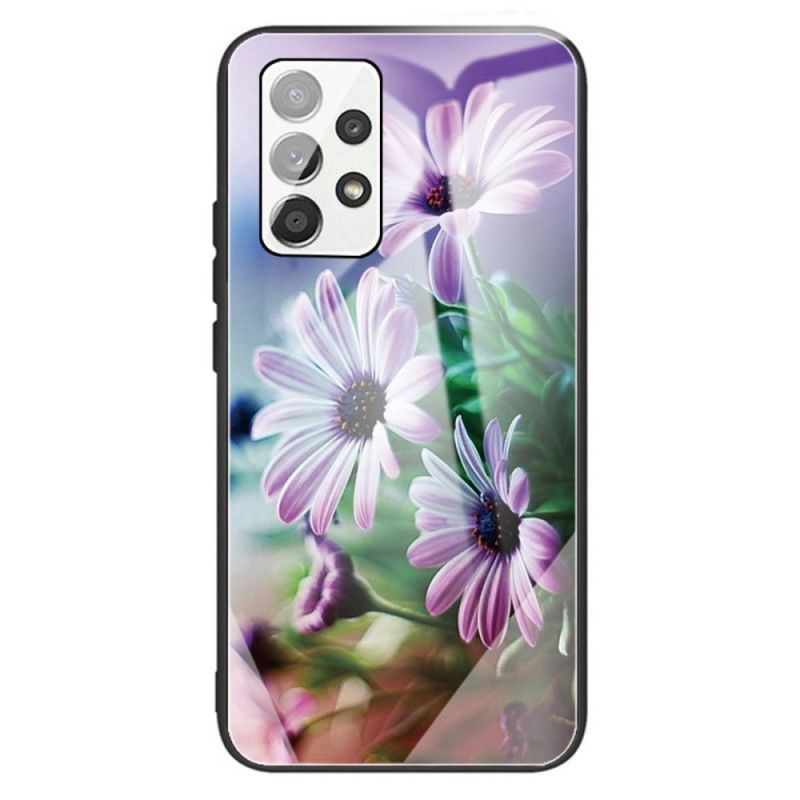 Cover Samsung Galaxy A13 Hærdet Glasblomster