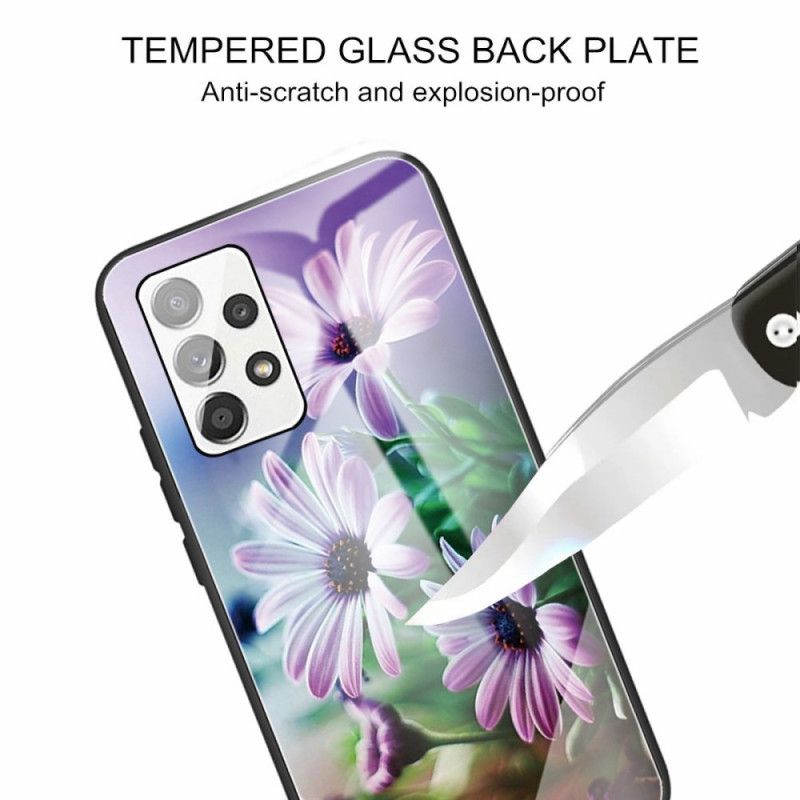 Cover Samsung Galaxy A13 Hærdet Glasblomster