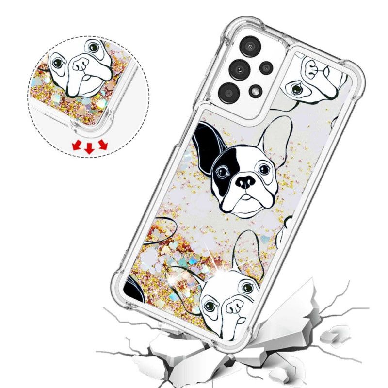 Cover Samsung Galaxy A13 Hr Glitter Dog