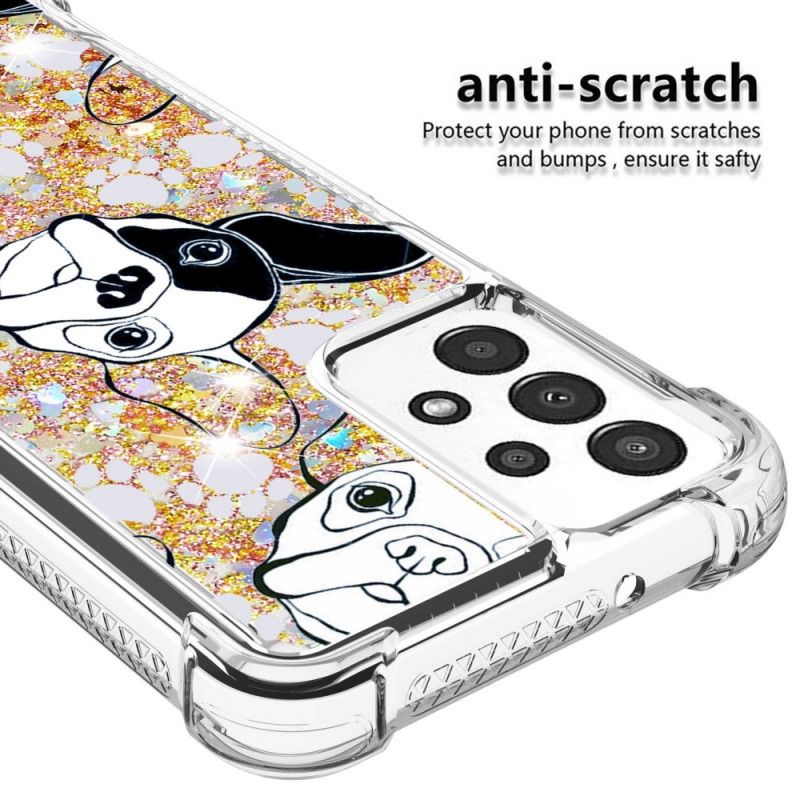 Cover Samsung Galaxy A13 Hr Glitter Dog