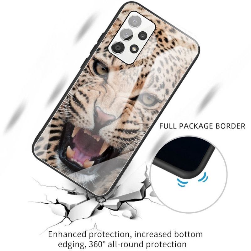 Cover Samsung Galaxy A13 Leopard Hærdet Glas