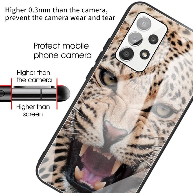 Cover Samsung Galaxy A13 Leopard Hærdet Glas