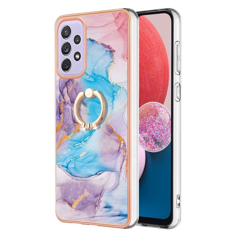 Cover Samsung Galaxy A13 Marmor Med Ring-støtte