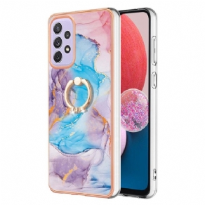 Cover Samsung Galaxy A13 Marmor Med Ring-støtte