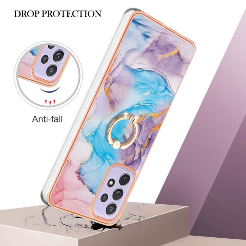 Cover Samsung Galaxy A13 Marmor Med Ring-støtte