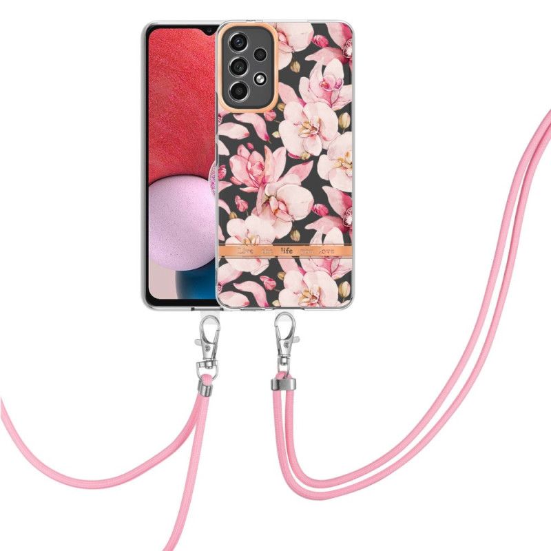 Cover Samsung Galaxy A13 Med Snor Blomstersnor